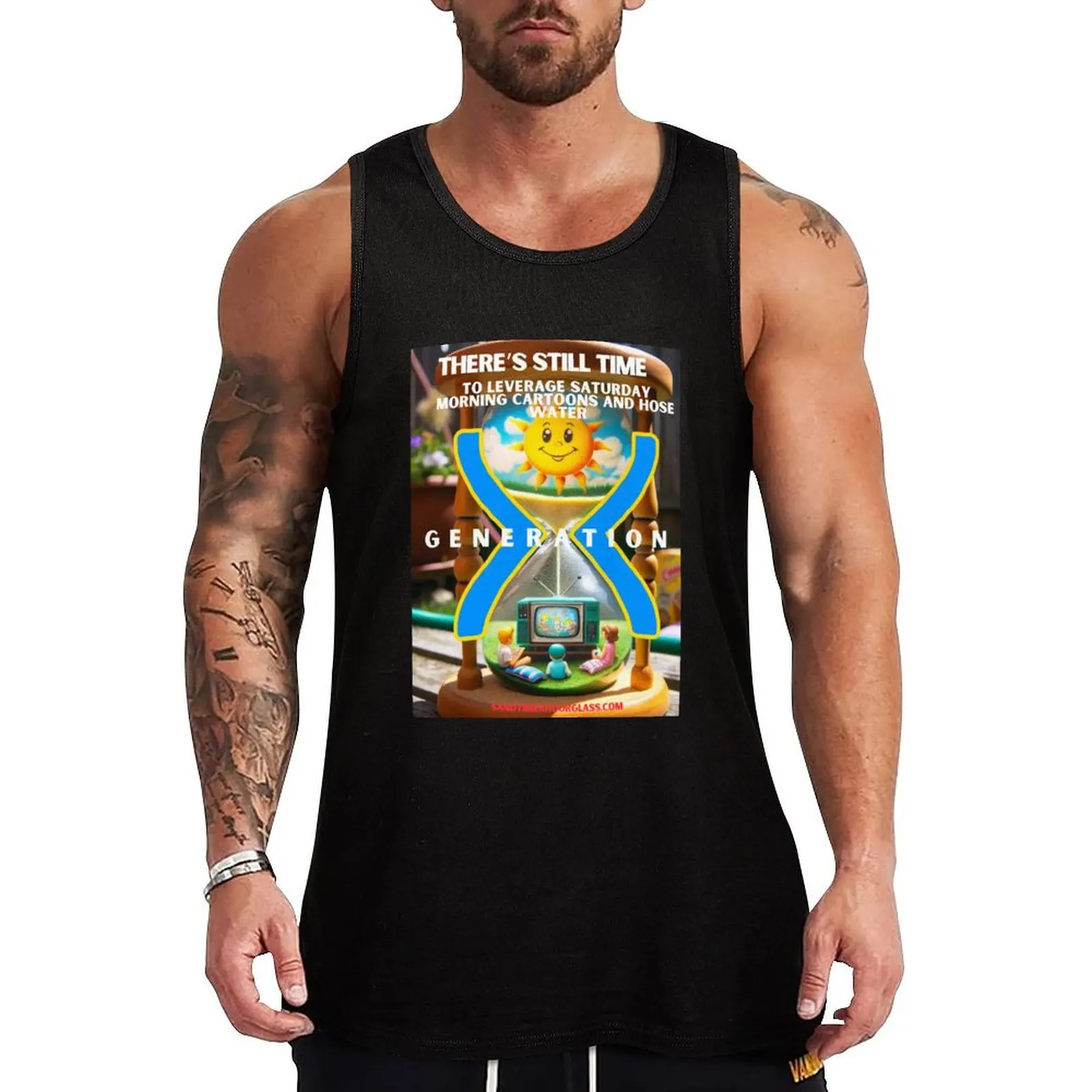 Gen X leverage those cartoons and hose water Tank Top bodybuilding men clothes best selling products