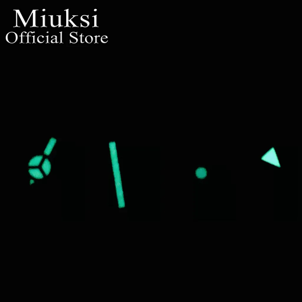 Miuksi watch hands GMT hands green luminous hands fit NH34 Mingzhu DG3804 movement