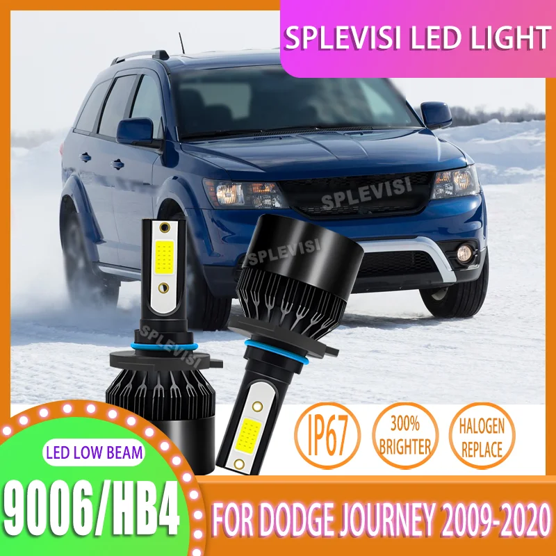 Superior Beam Pattern LED Low Beam | Built-in Cooling System For Dodge Journey 2009 2010 2011 2012 2013 2014 2015 2016-2020