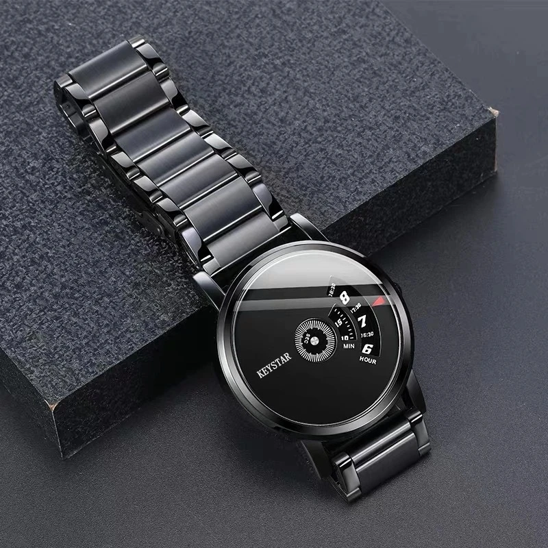 Watch For Men\'s Light Luxury Quality Stainless Steel Korean Edition Student Waterproof Trend Fashion Quartz Clock UTHAI CQ136