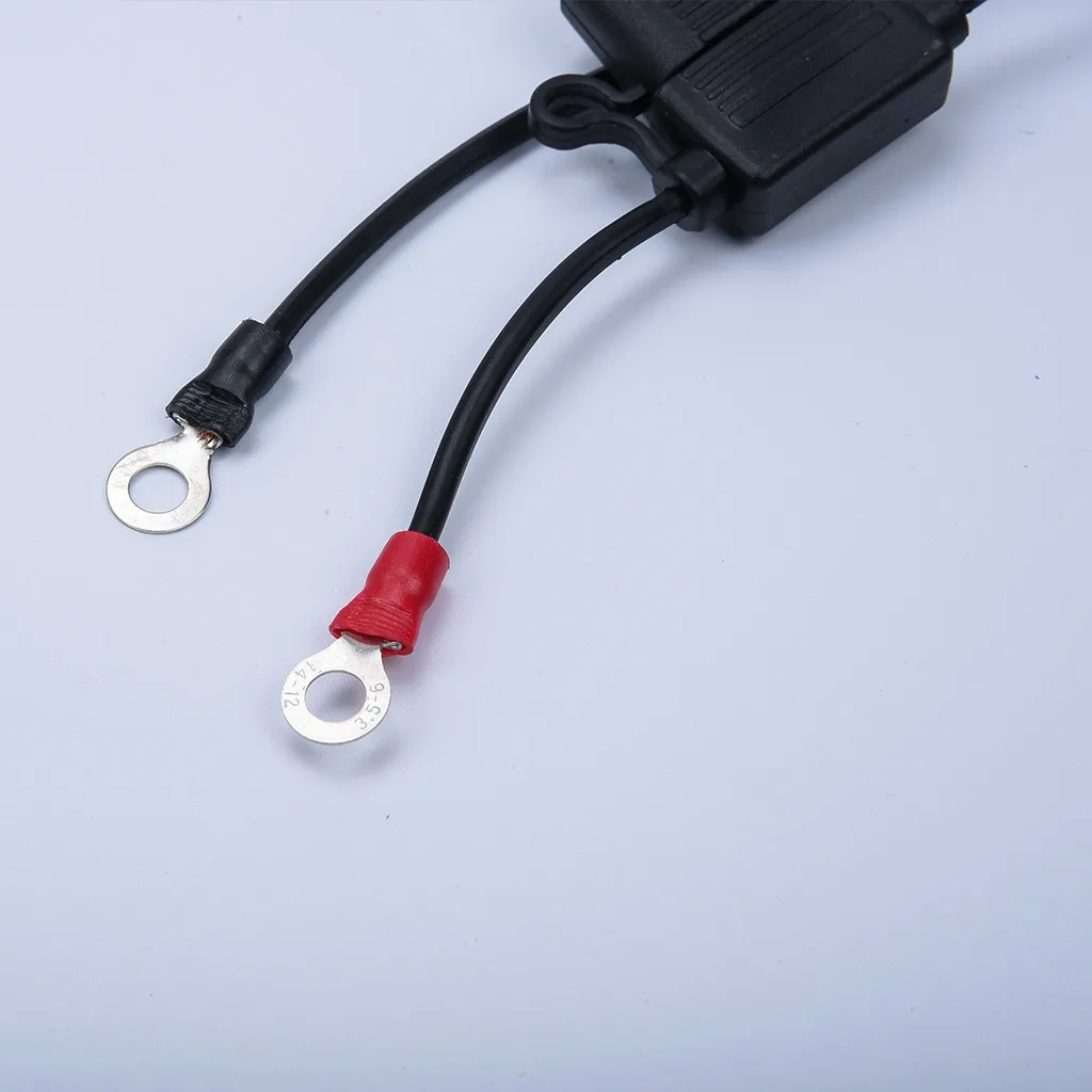 Optimate Bike Tm71 Type Charger Spare Lead- 2-Pin Connector Weather Resistant Battery Waterproof Connection Wire For Si-At42005