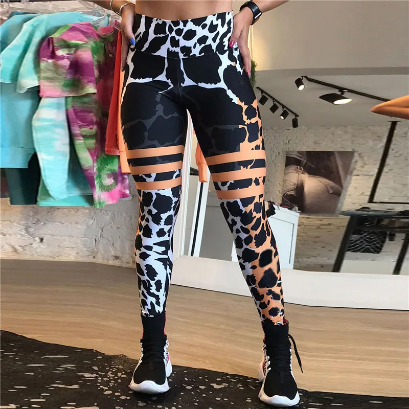 New Leopard Yoga Pants Seamless Leggings Women Peach Hip Lift Pants Gym Workout Tights High Wasit Training Fitness Leggings Pant