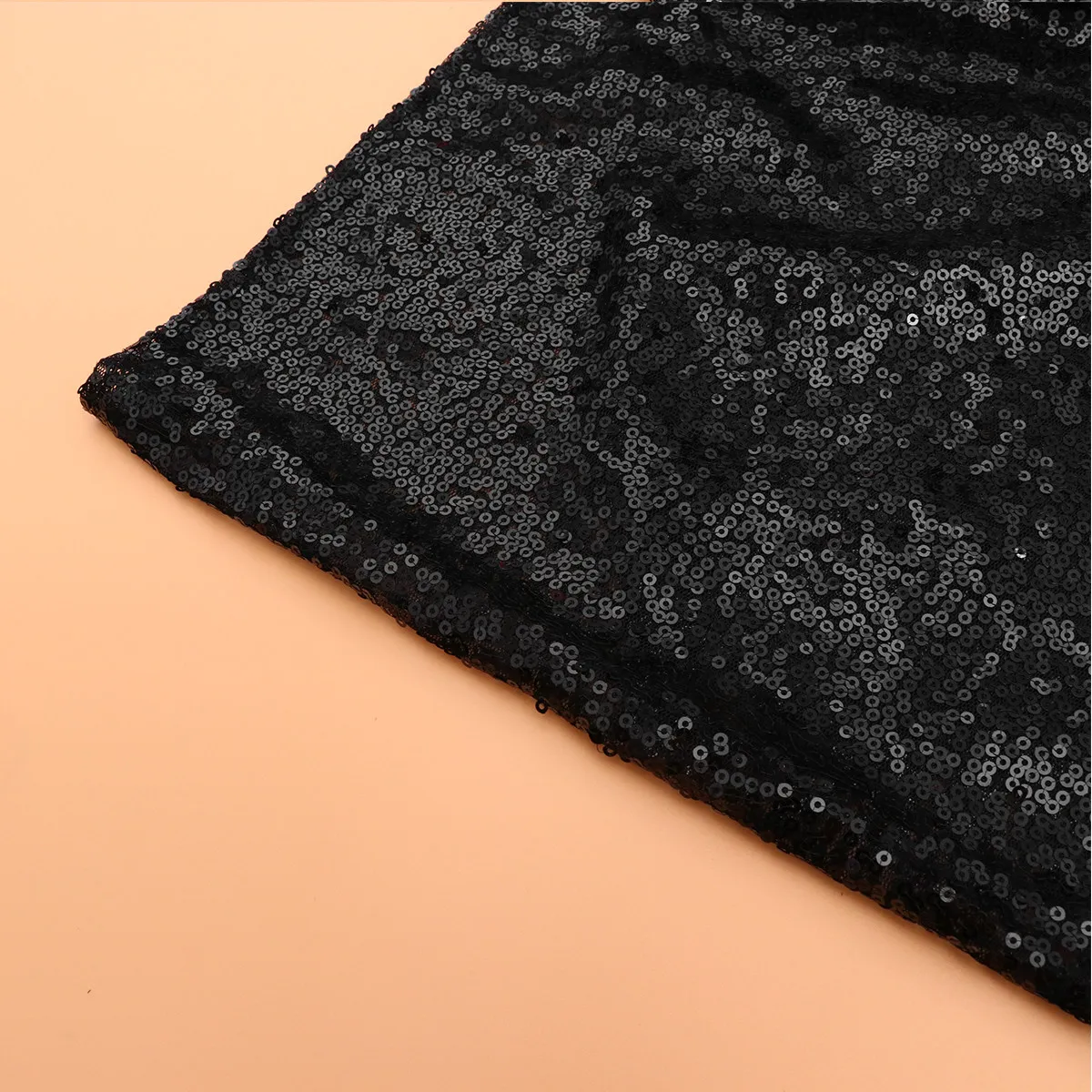 Sequin Table Runner Black Elegant Sparkling Wedding Party Dining Table Decoration Cover Banquet Supplies Home Festival