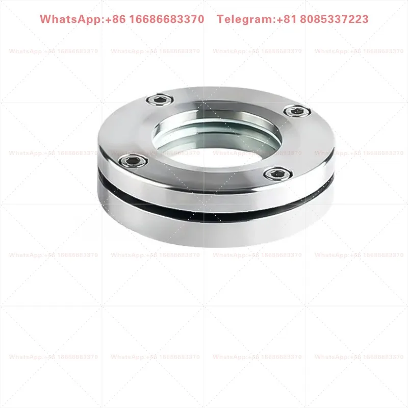 304 Stainless Steel Sanitary Flange Clamp Sight Glass DN50 DN65 DN80 Flat Weld Observation Pipeline Fitting