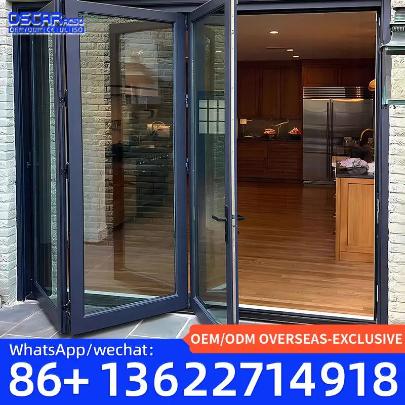 باب أكورديون قابل للطي متعدد الوظائف قابل للتخصيص للمساحات التجارية الأوروبية مصنوع من المصنع باب قابل للطي #2