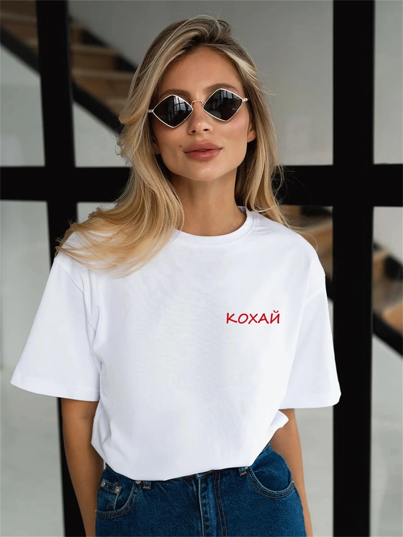 

High Street American Men Gothic Text Printing Love T Shirt Spring Summer Women Casual High Quality Y2K Trend Short Sleeved Tops