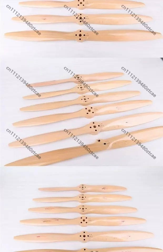 High Efficiency Solid Wood RC Propeller Pre-drilled Holes, Fit for DLE  Engine, Real Wood Material Not Nylon Plastic