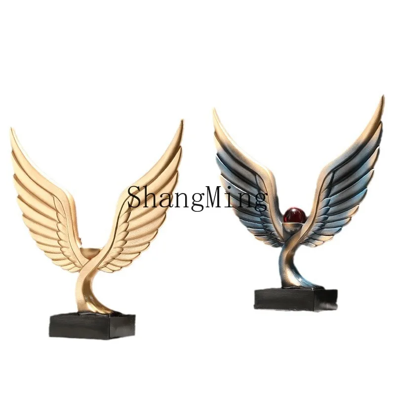 

PYH Dazhan Ambi Dapeng spreads its wings New Chinese living room entrance wine cabinet decorations leader