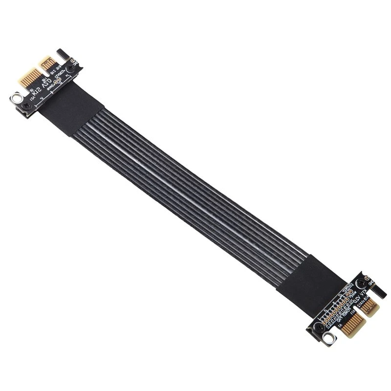 Best-Pcie 5.0 X1 To X1 Riser Cable 15Cm Male To Male Female-To-Female Network Card Sound Card LAN Card