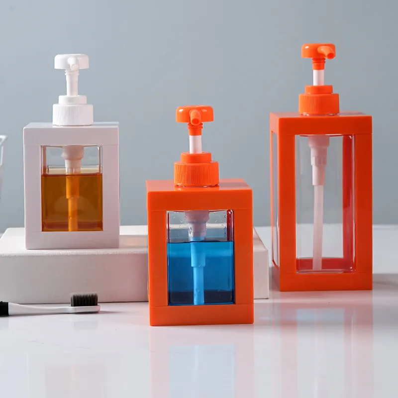 

Large-capacity Emulsion Dispensing Bottle Shower Gel Hand Sanitizer Press-type Transparent Empty Bottle Bathroom Small Bottle