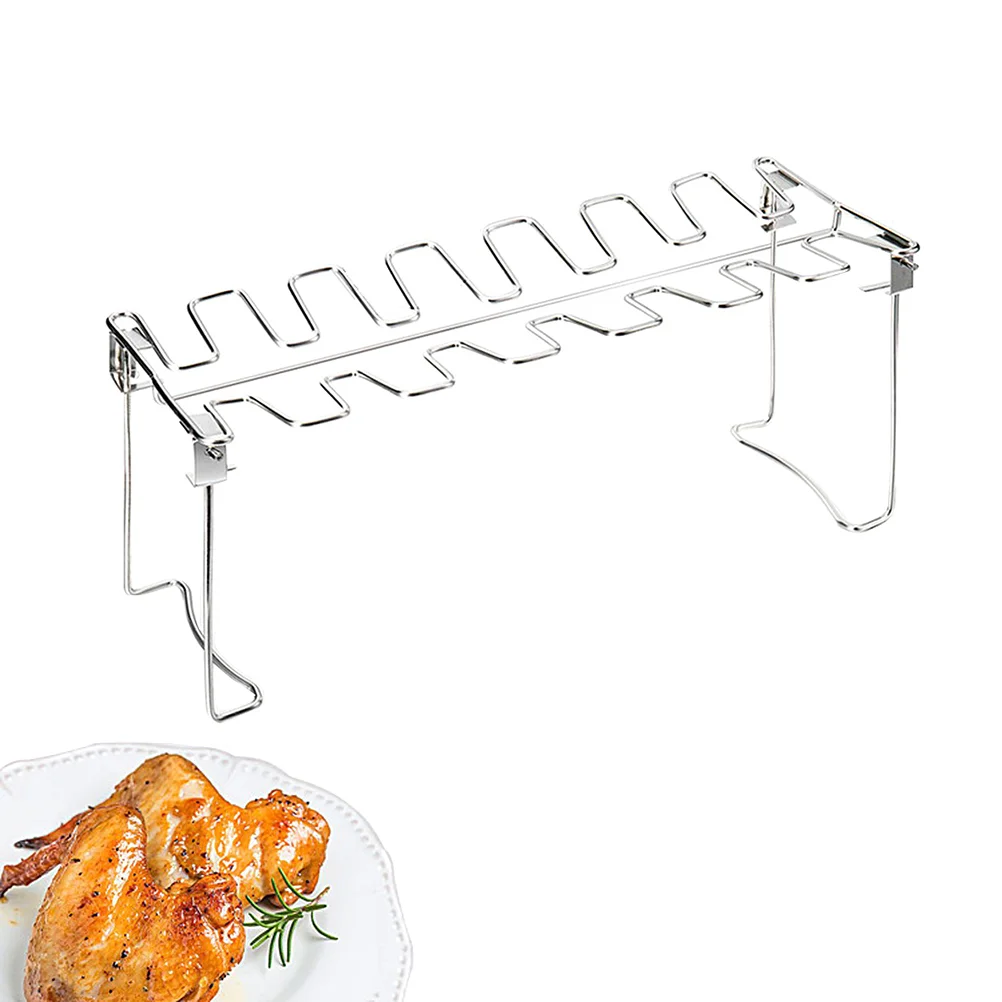 Chicken Leg Grill Holder Portable Charcoal Grills Mini BBQ Tools Outdoor Barbecue Drumstick Oven Roaster Stand