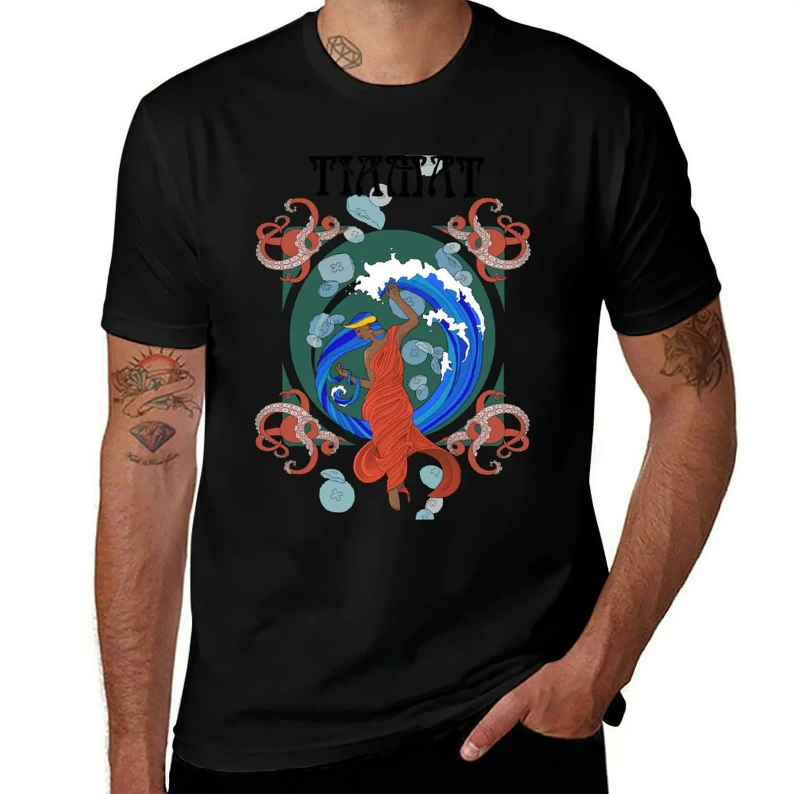 

Tiamat, Goddess of the Ocean T-Shirt t shirts for man cotton funny t shirt man designer T-Shirt