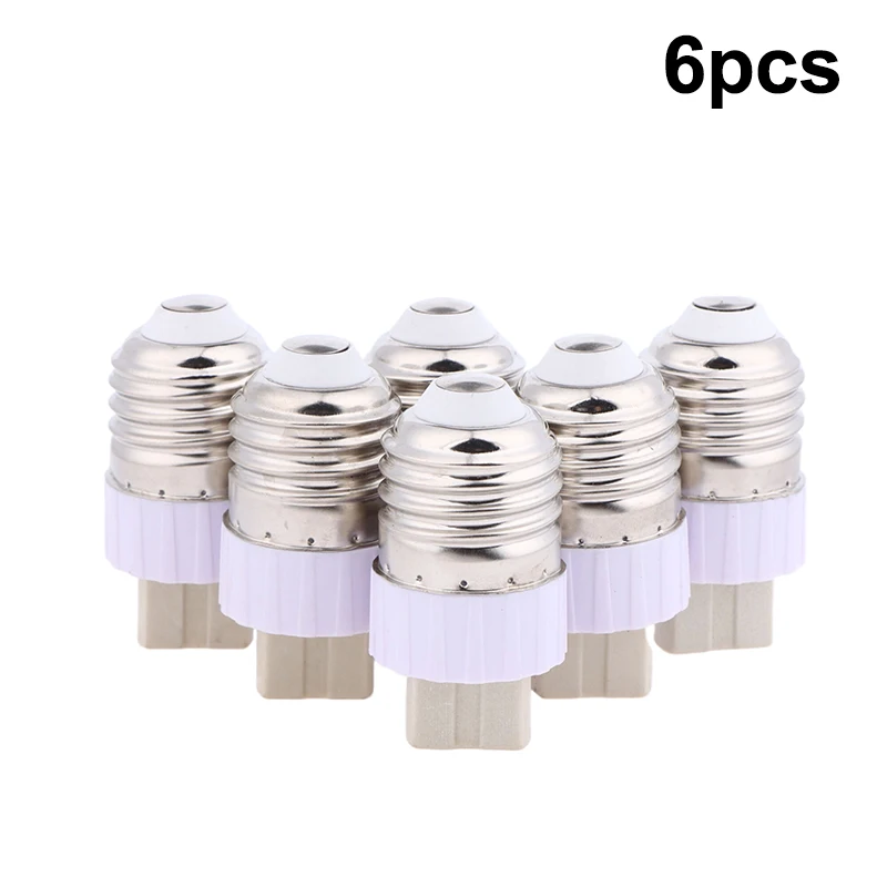

(YY)1Pc/6Pcs 2025 New White E27 to G9 Conversion Screw Head Practical Lamp Converter Bulb Adapter Lamp Holder Converter