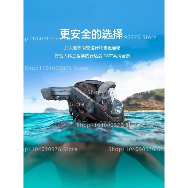 Snorkeling Mask for Adults Professional Dry Top Breathing Tube Set Anti Fog Swimming Gear