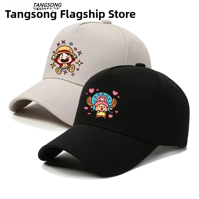 

Бейсболка с мультяшным принтом унисекс, молодежная, повседневная, для активного отдыха, с круглой тульей, кепка-уточка, простой стиль, хлопковая, на все сезоны