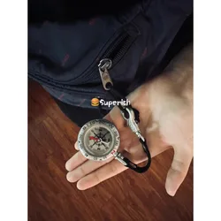 Neighborhood NBHD compass, outdoor camping sports keychain pendant, backpack accessory, compass