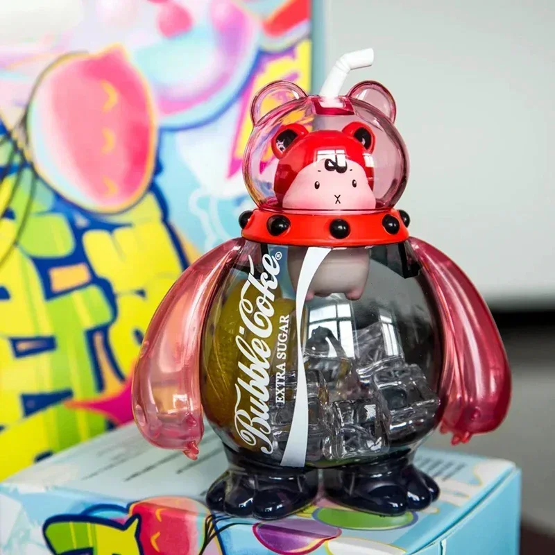 Heyone Kawaii Paipai Special Mixed Drinks Shop Series Anime Figure Guess Bag Ornament Figurines Home Decor Dolls Model Girls Gif