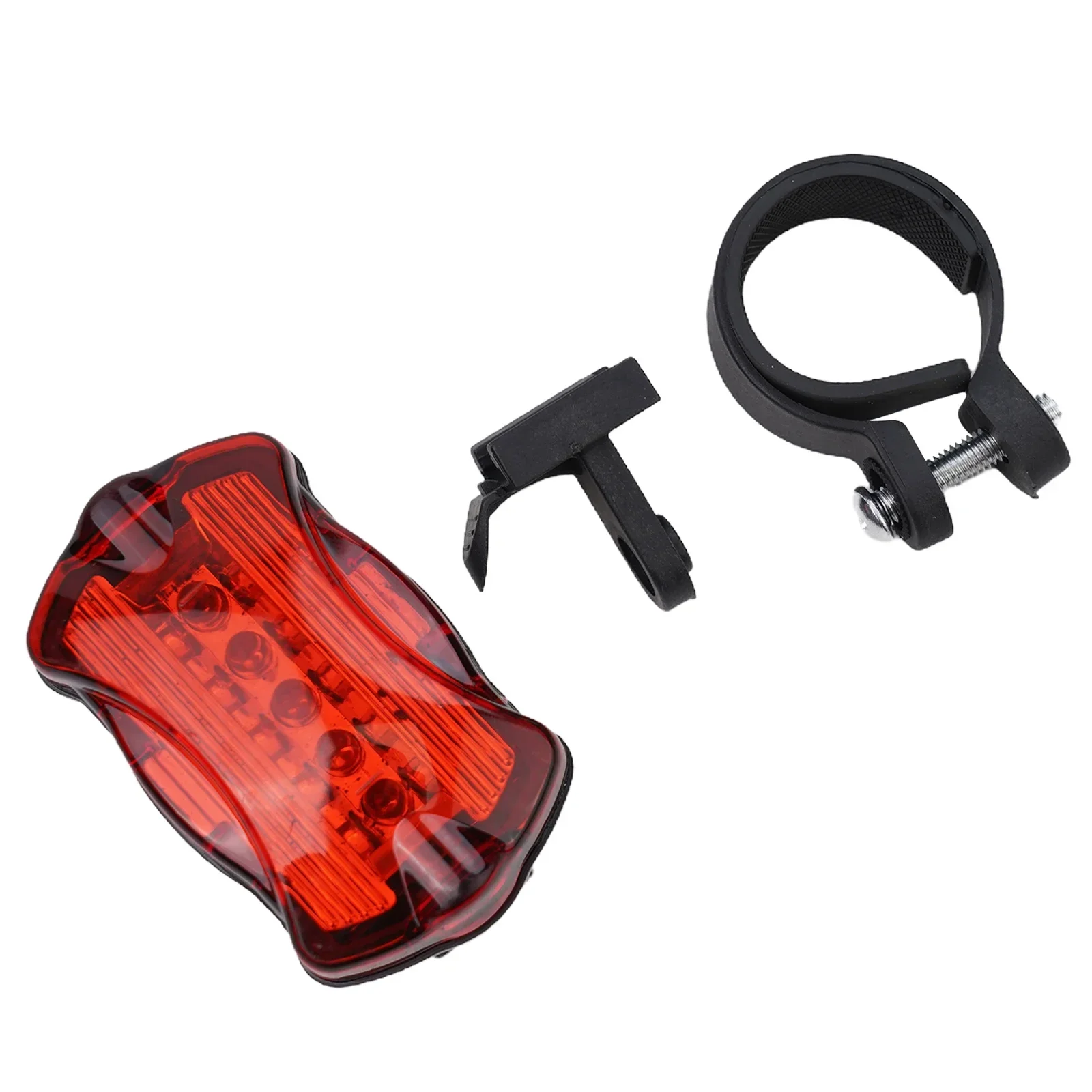 1 Pc Taillight 6.5X4X2.5cm Waterproof Bike Bicycle Cycling 5 LED Night Energy-saving Flashing Rear Tail Light Lamp Accessories