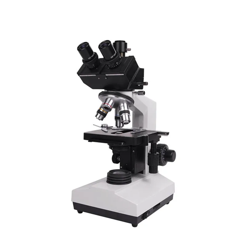 

Cheap Laboratory School Student Trinocular Biological Microscope with Halogen Lamp