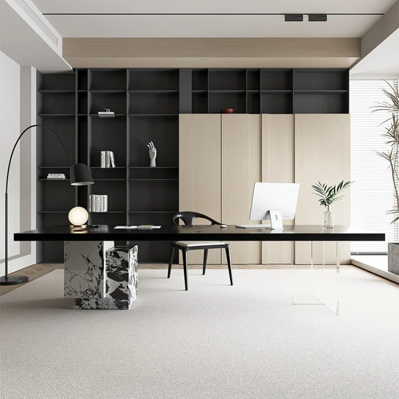 

Modern simple boss table light luxury high-end office dedicated computer desk