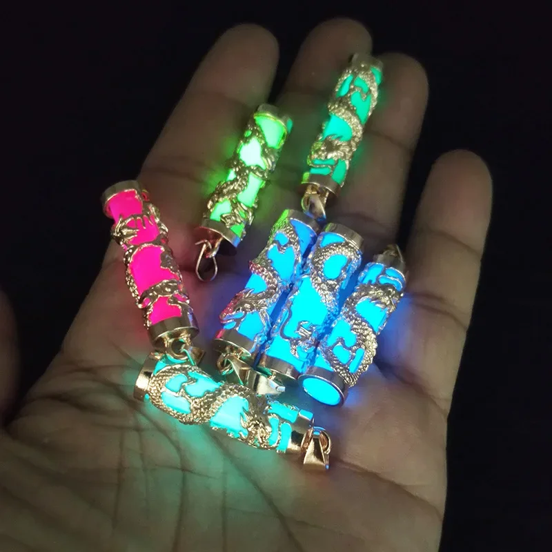 5 قطع، قلادة مضيئة، تنين ملفوف، تنين ذهبي، مجوهرات، إكسسوارات قلادة، مناسبة لصنع المجوهرات بنفسك