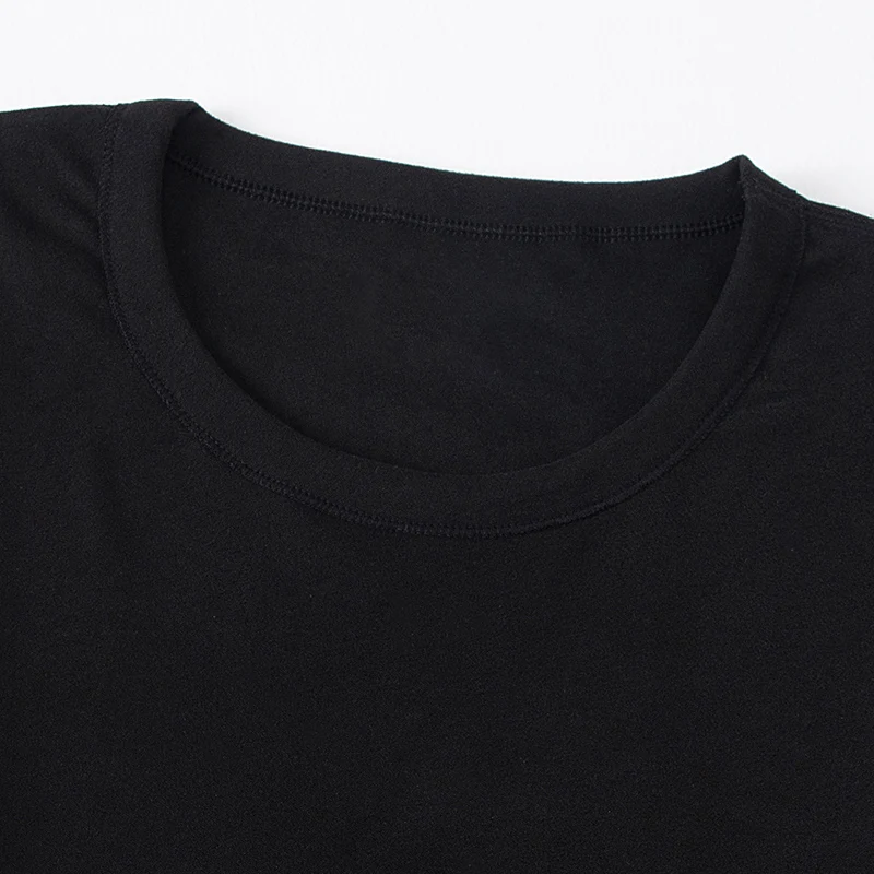 4/1 Stück Herbst und Winter Herren einfarbig Rundhals warme Basis Top Jugend mittleren Alters bequemes lässiges Langarm-T-Shirt – Detail 16