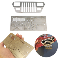 Metal Front Face Air Intake Hood for 1/10 RC Crawler Car FMS Jeep Wrangler Diy Parts