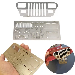 Metal Front Face Air Intake Hood for 1/10 RC Crawler Car FMS Jeep Wrangler Diy Parts