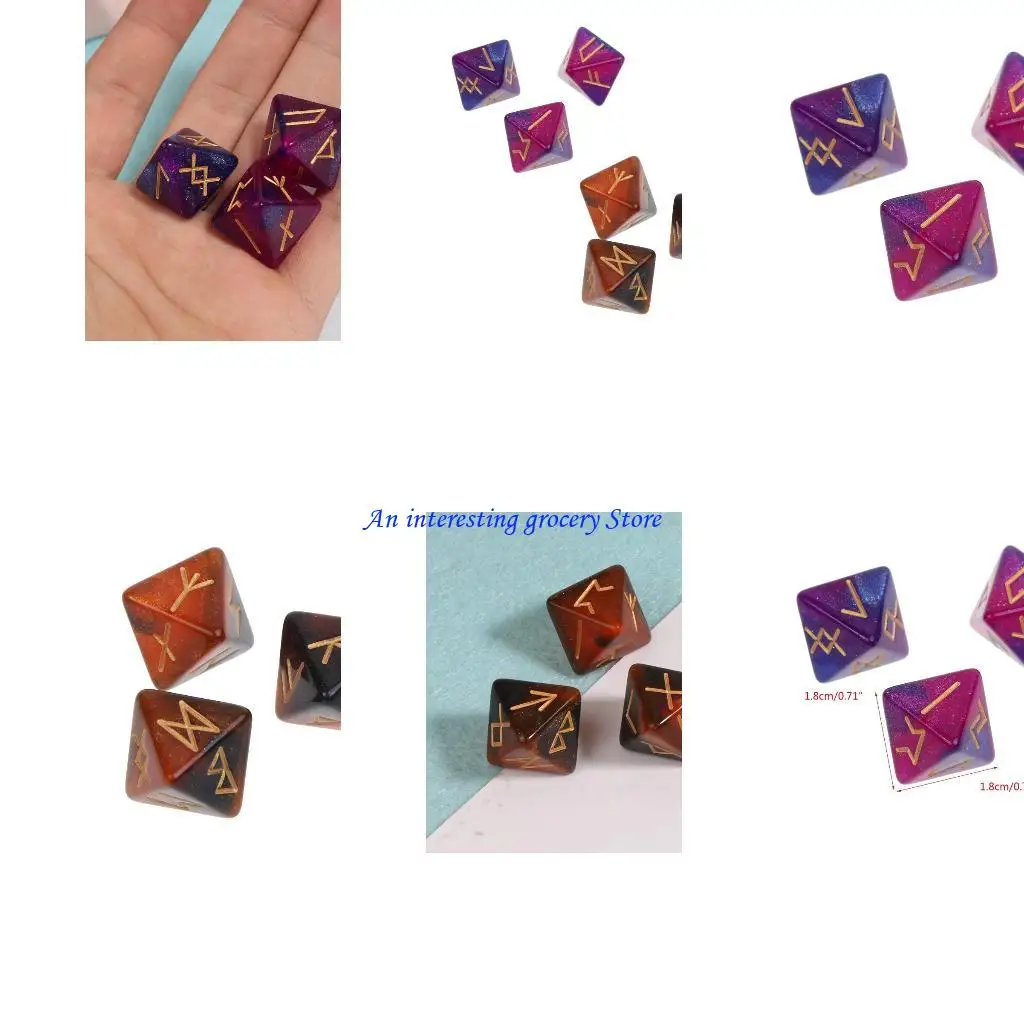 652d 3 pcs polyhedral acrylic 8-joy table game with for regh reclusio beautiful