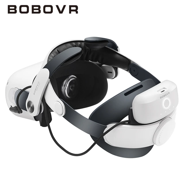 BOBOVR-M2 Pro Battery Head Strap, Compatível com Oculus Quest 2 Elite Halo  Strap, Bateria 5200mAh para Meta Quest2 VR Acessórios - AliExpress