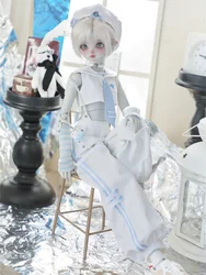 1/4 BJD Doll Clothing Accessories White Sailor Suit Set Doll Dress Up Diy Clothes For Girls Boys Gift(No Doll)