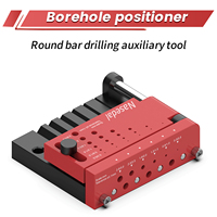 Nasedal Borehole Positioner Round Bar Drilling Auxiliary Tool for Gundam Model DIY Military Hobby Craft Round Rod Center Locator