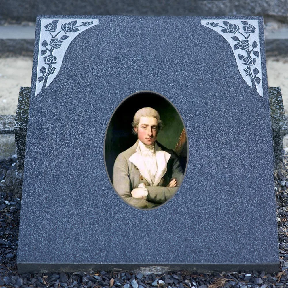 2D Flat Not 3D 1pc Custom Photo Memorial Headstone Tile Personalized Indoor/Outdoor Remembrance Gift Customizable Plaque