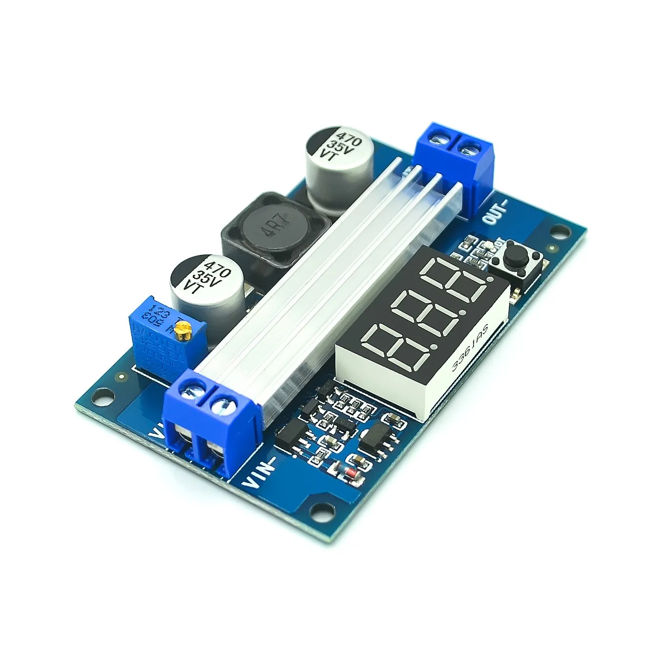 DC DC-DC 3~35V to 3.5~35V LTC1871 Booster step up Step-up module Converter Regulated Power Supply+VoltMeter