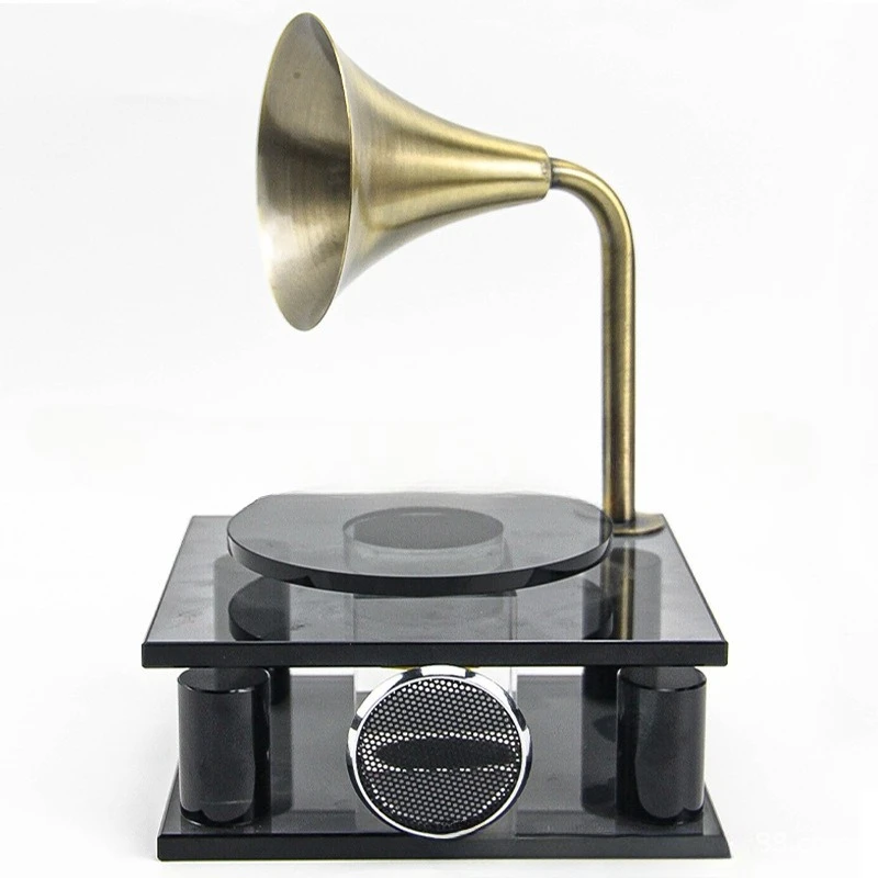Light luxury modern phonograph crystal ornament model house sales department bedroom study desktop soft decoration