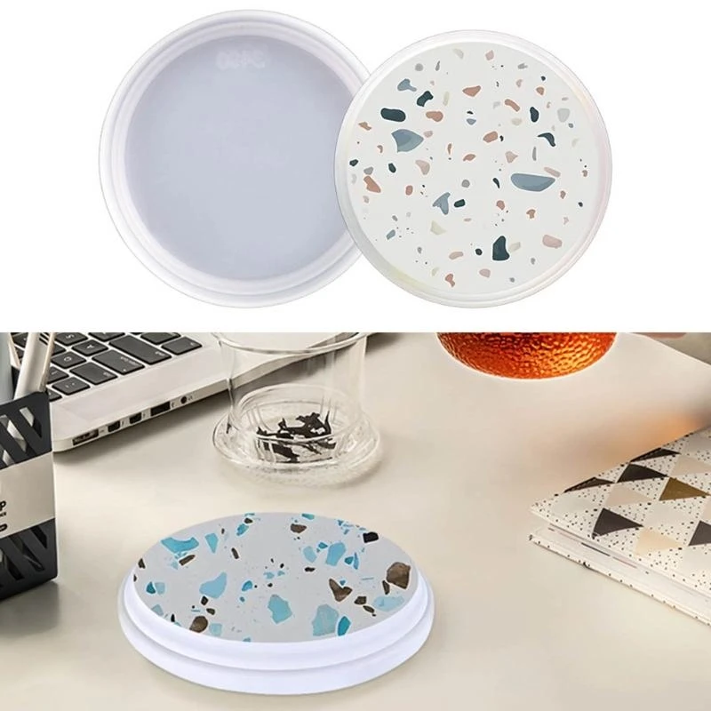 Forme rond Course à base montagnes en silicone moule en résine moule époxy uv bricolage artisanat à maison