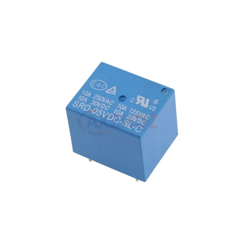 5Pcs Relays SRD-03VDC-SL-C SRD-05VDC-SL-C SRD-06VDC-SL-C SRD-09VDC-SL-C SRD-12VDC-SL-C 3V 5V 6V 9V 12V 24V 48V 10A 250VAC 4/5PIN