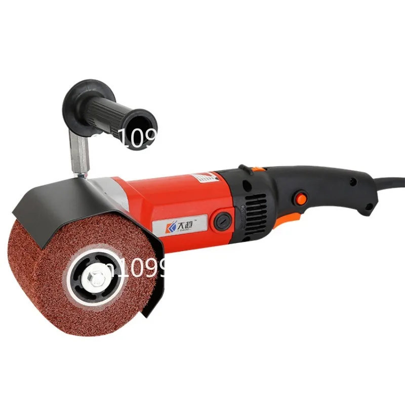 

Electric polishing machine, portable metal drawing machine for polishing ceramic wood and metal tiles, with drawing wheel