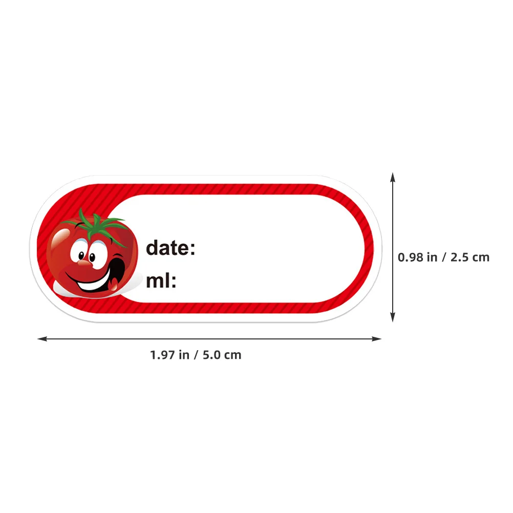 250 шт., этикетки для пищевых продуктов, наклейки для контейнеров, точки даты, неклейкий рулон, милый мультяшный дизайн, организация кухни, домашнее использование