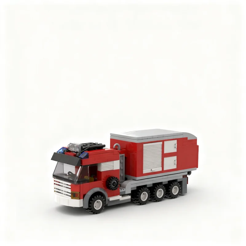 309 peças MOC City Fire Caminh - Kids Education System avaliação e preço