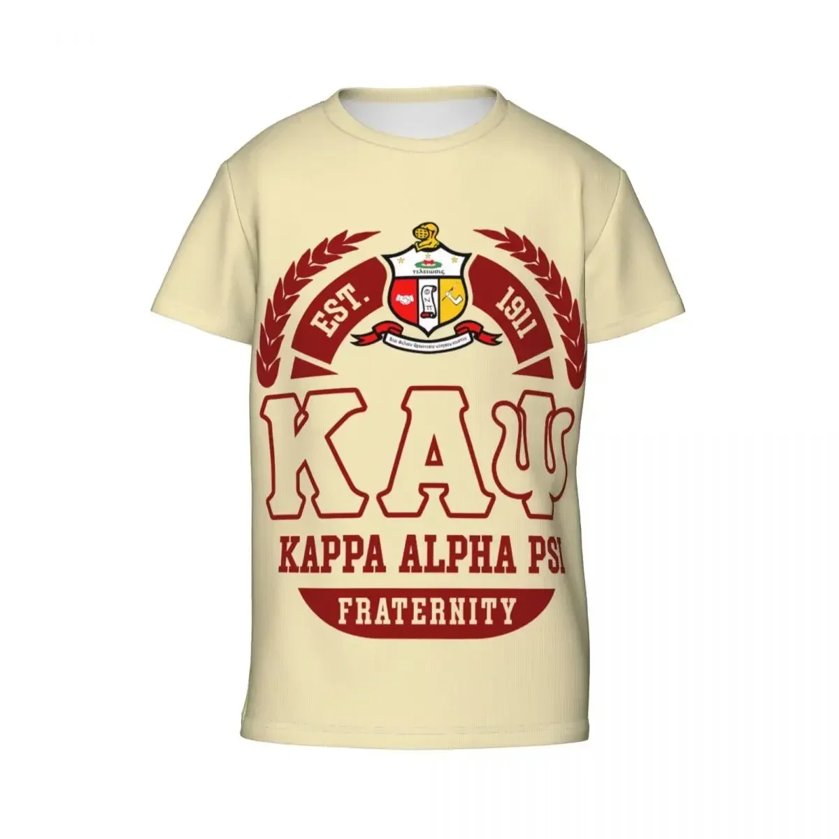 Kappa Fraternity Alpha Psi KAP T Shirt - Short Sleeve Crew Neck Soft Fitted Tee Shirts for Teen Girl & Boy