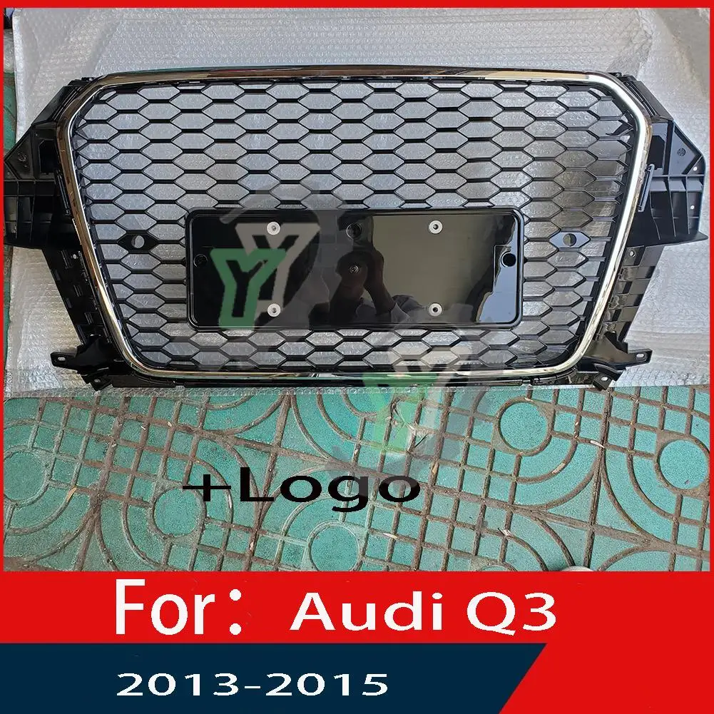 For Audi Q3/Q3L 2013 2014 2015 Car Front Bumper Grille Centre Panel Styling Upper Grill (Modify For RSQ3 style)