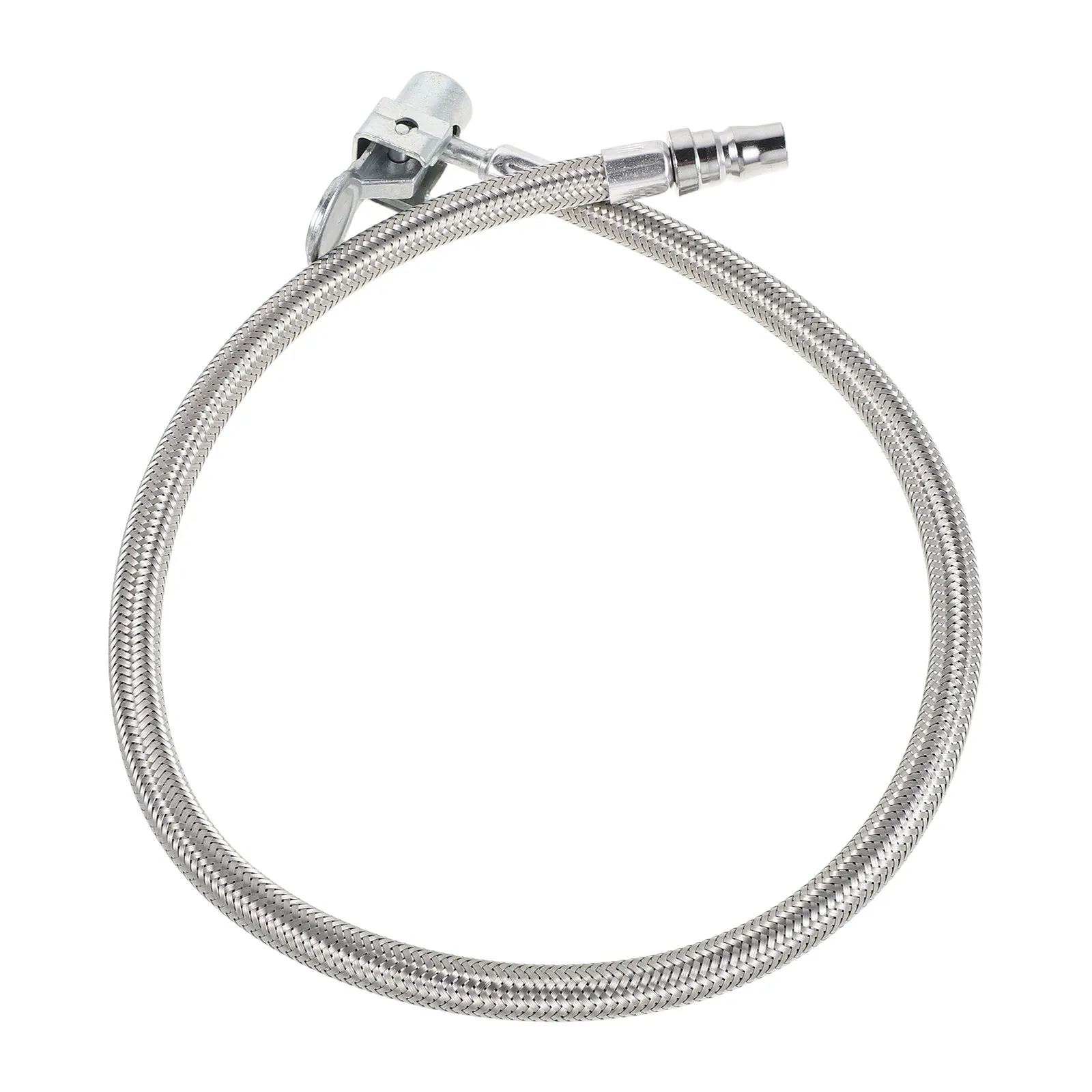 

Tire Inflator Extension Hose Stainless Steel Quick Inflation Nozzle Compatible Bicycle Car Air Compressor Pump Hose Replacement