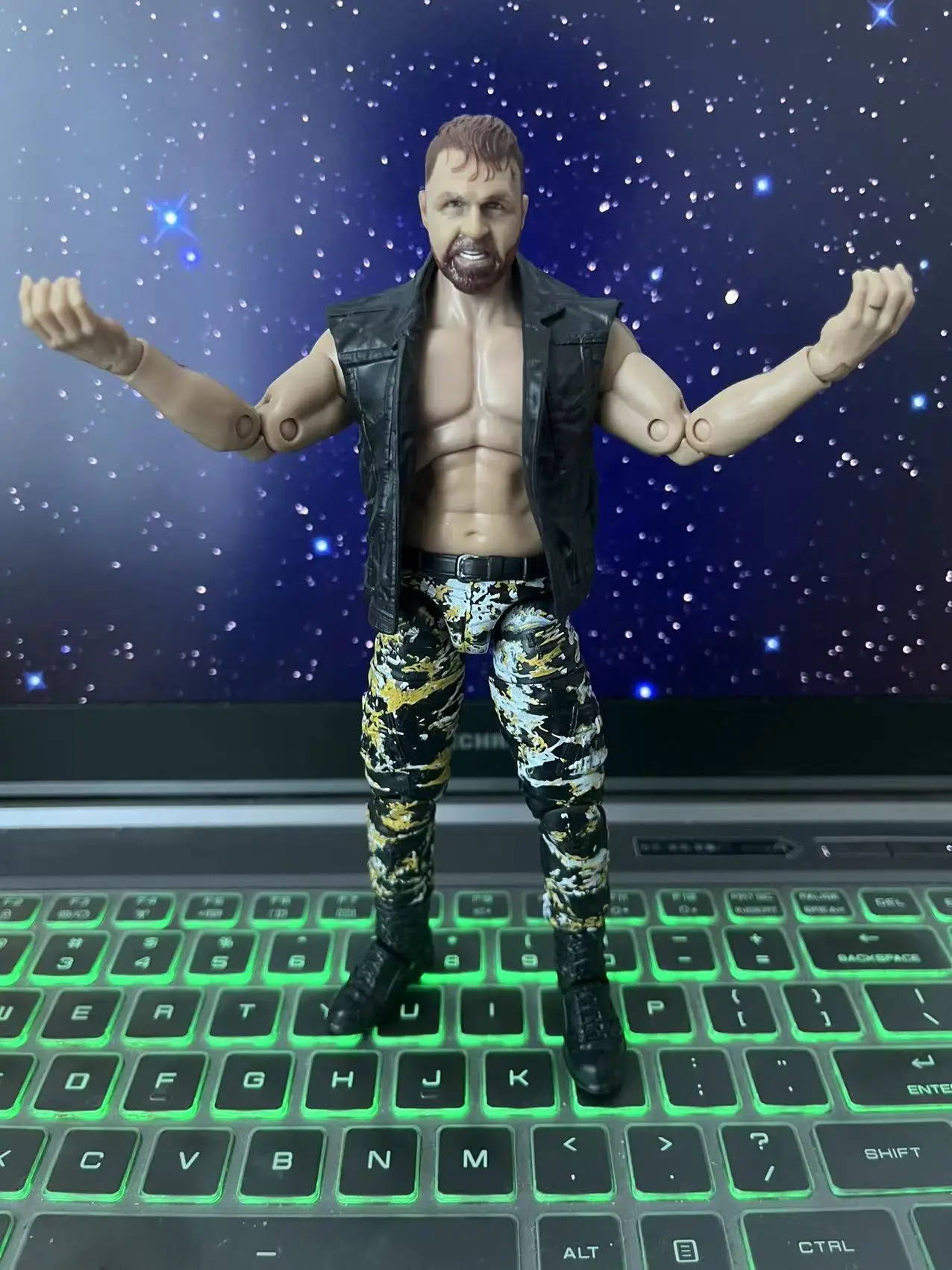 

JON MOXLEY ORIGINAL WWE AEW Action Figure Wrestling Figure Display Collection Festival Ultimate Fighting Gift