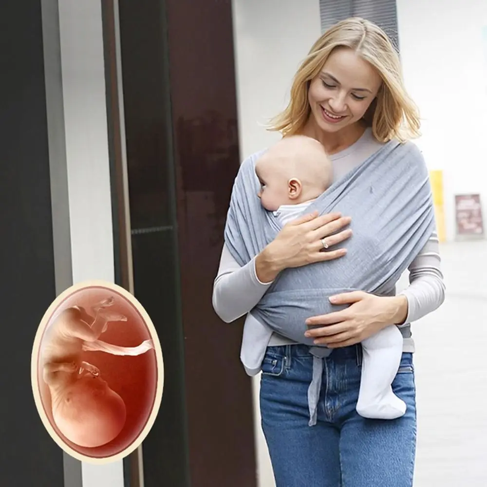Confortável envoltório do bebê portador de segurança amamentação recém-nascido sling envoltório frontal ajustável segurando infantil saco canguru criança