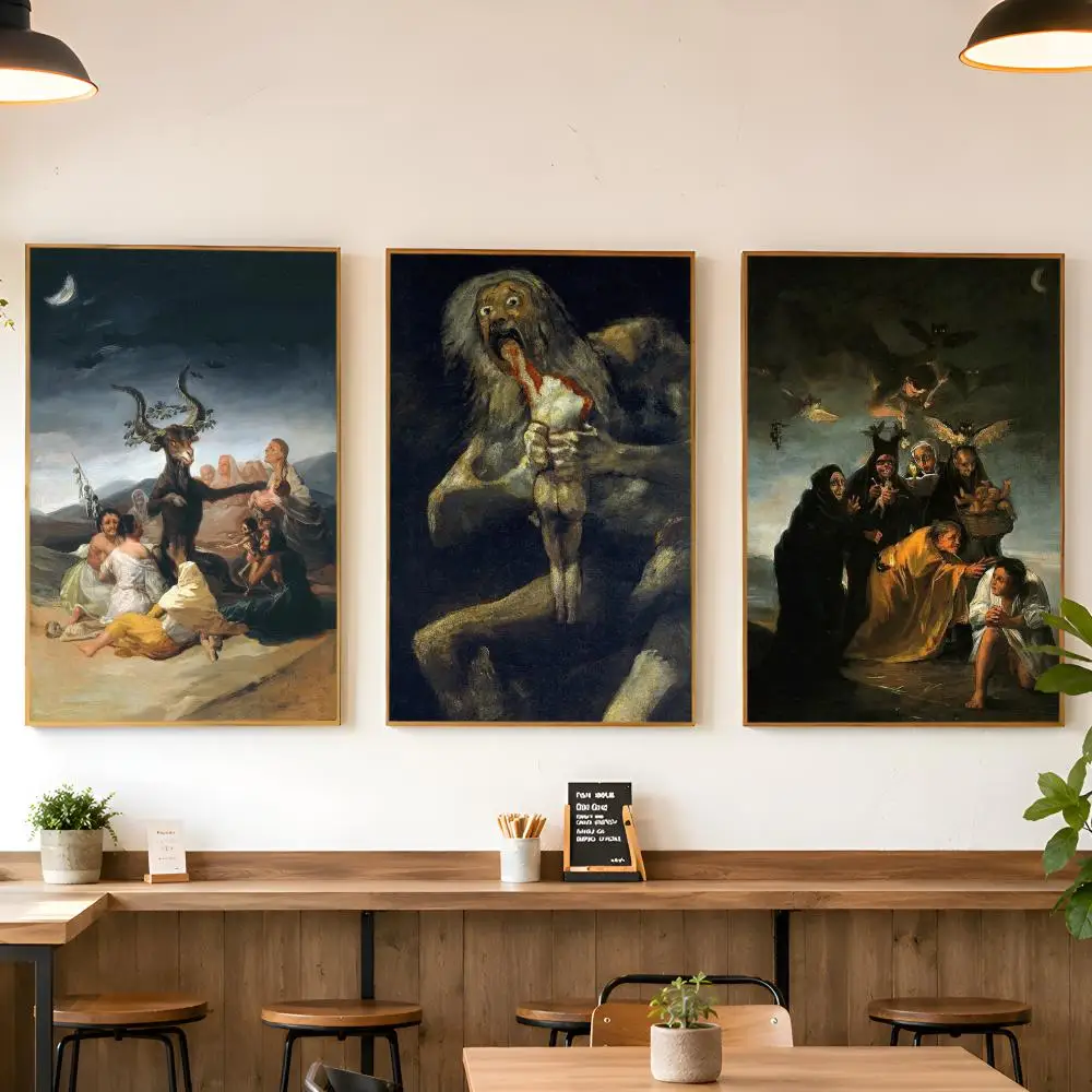Witches Sabbath By Francisco De Goya The Colossus Poster Matte Wall Peel And Stick Decor Bedroom Living Room Office Dorm Home
