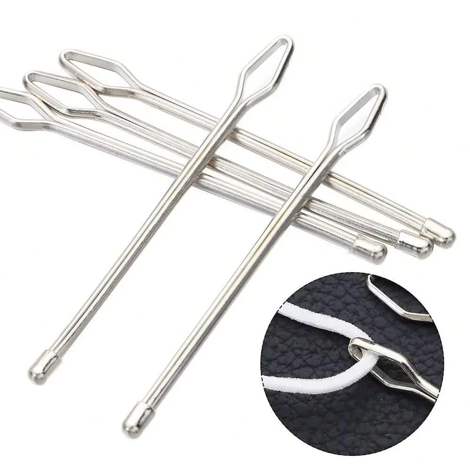 2pcs Elastic Band Sewing Clips and Threader Tools