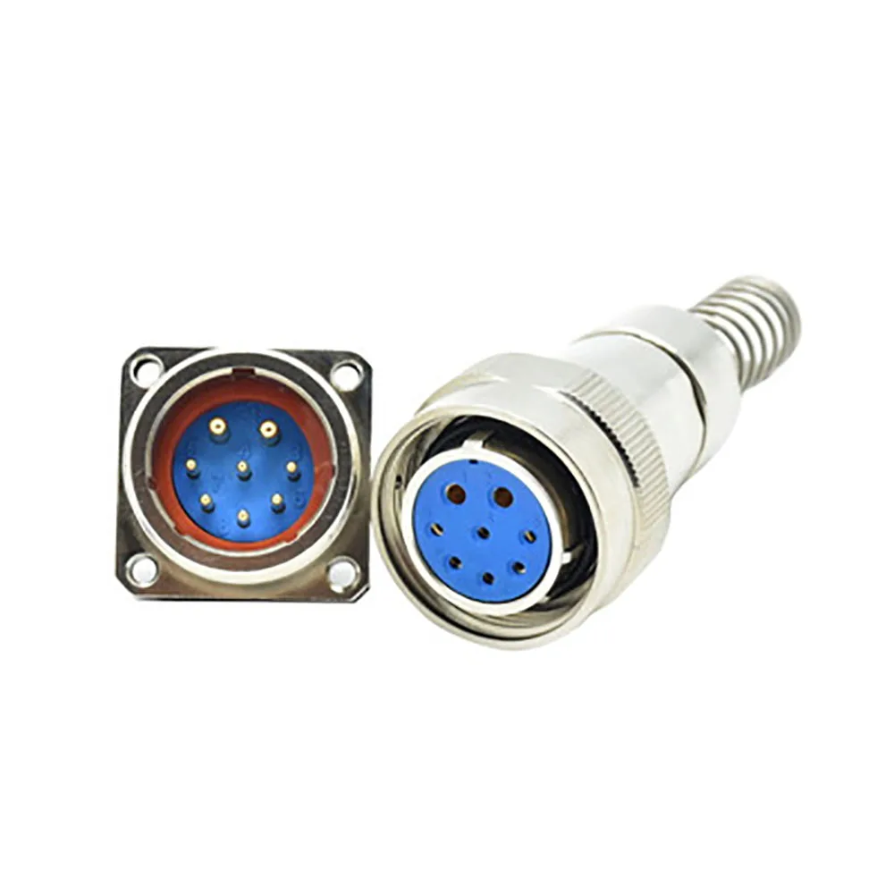 Free Shipping SFX series underwater connector 4-hole IP68 waterproof male-female mating connector SFX14-7P 8P aviation plug