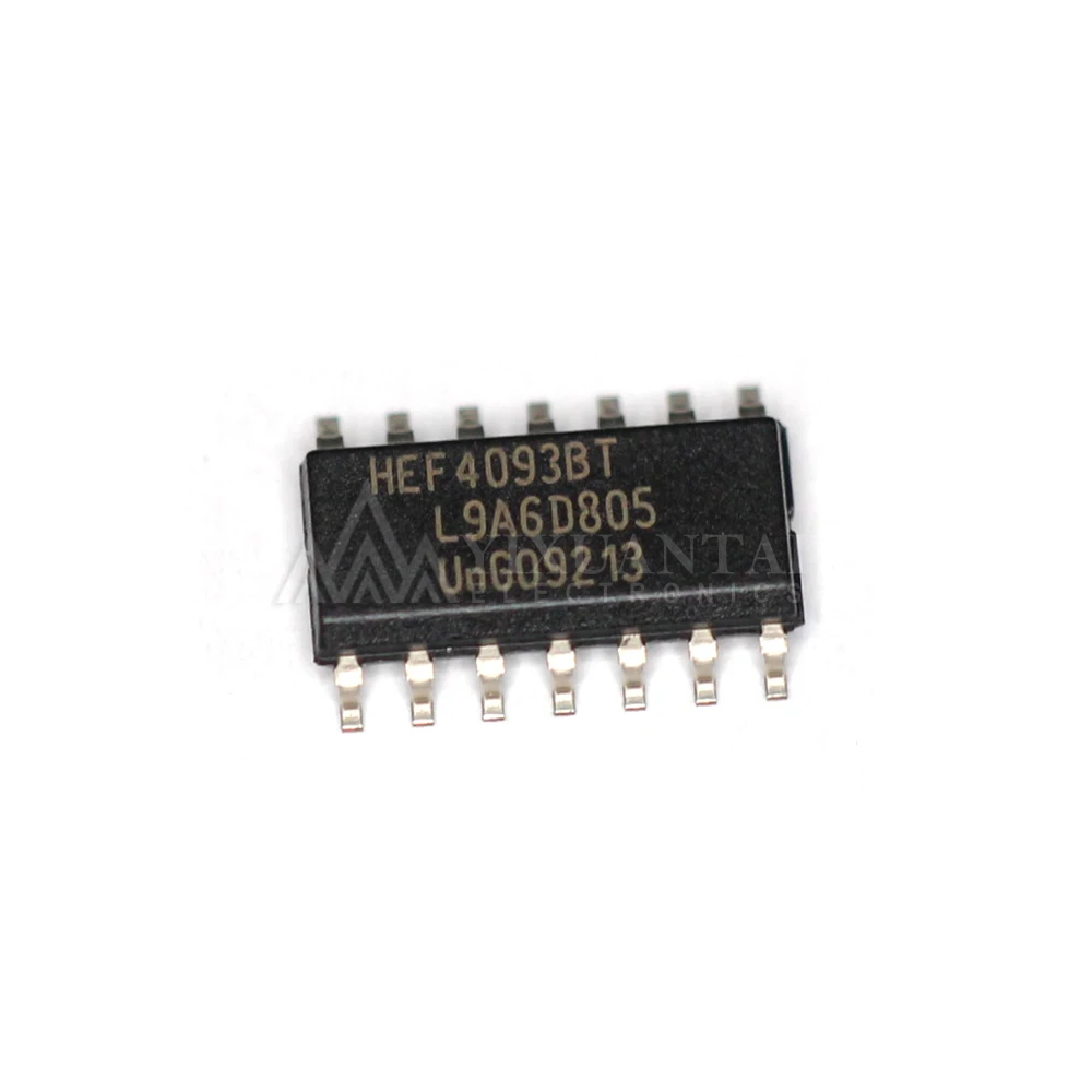 10 pçs/lote Novo HEF4093BT HEF4093B HEF4093 IC PORTÃO NAND SCHMIT 4CH 2IN 14SO SOP14 Original