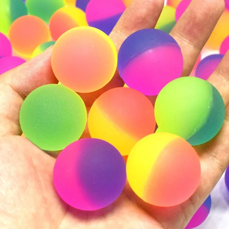 10 pçs explodindo olhos bola saltitante brinquedo sortido bola de halloween presentes de baile elasticidade colorido borracha saltando bola brinquedo presente